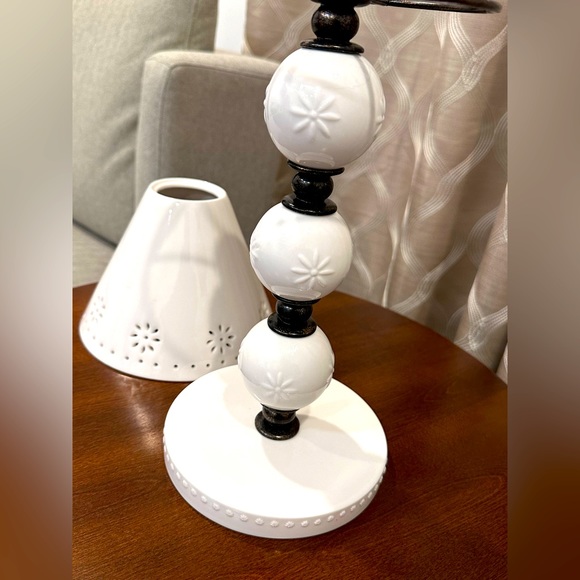 Aster Punched Tea Candle Table Lamp - Picture 2 of 5